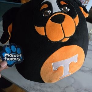 Mascot Factory Black and Orange Plush Dog